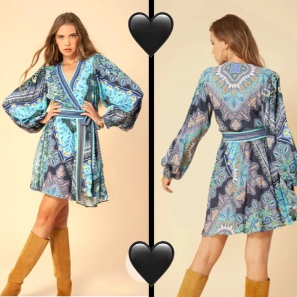 HALE BOB Veronika Wrap Dress ✨ - Picture 9 of 13